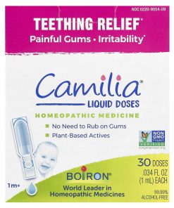 Boiron, Camilia®, Teething Relief, 1 Month+, 30 Doses, 0.034 fl oz (1 ml) Each