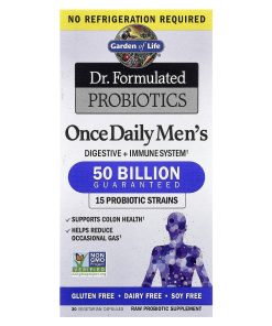 Garden of Life, Dr. Formulated Probiotics, Once Daily Men's, 50 Billion, 30 Vegetarian Capsules