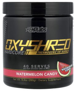 EHPlabs, OxyShred Hardcore, Thermogenic Fat Burner, Watermelon Candy, 9.2 oz (260 g)