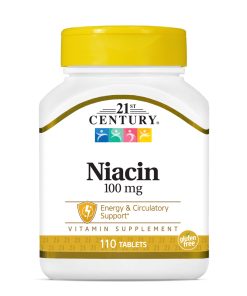 21st Century, Niacin, 100 mg, 110 Tablets