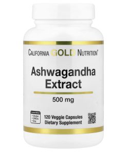 California Gold Nutrition, Ashwagandha, 500 mg, 120 Veggie Capsules
