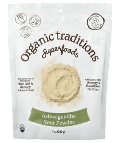 Organic Traditions, Superfoods, Ashwagandha Root Powder, 7 oz (200 g)