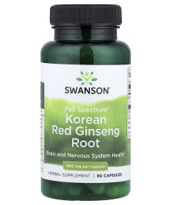 Swanson Vitamins, Full Spectrum® Korean Red Ginseng Root, 400 mg, 90 Capsules