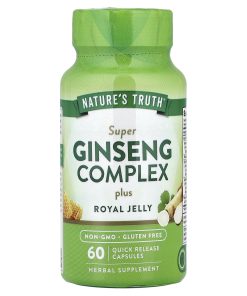 Nature's Truth, Super Ginseng Complex Plus Royal Jelly, 60 Quick Release Capsules