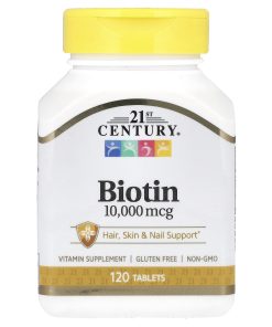 21st Century, Biotin, 10,000 mcg, 120 Tablets
