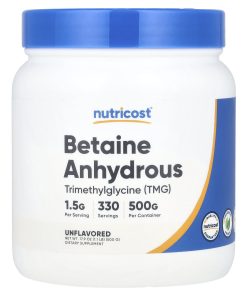 Nutricost, Betaine Anhydrous, Unflavored, 17.9 oz (500 g)