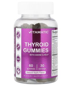 Vitamatic, Thyroid Gummies With Iodine & Kelp, Apple, 60 Gummies