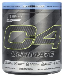 Cellucor, C4 Ultimate, Pre-Workout, Icy Blue Razz, 14.1 oz (400 g)